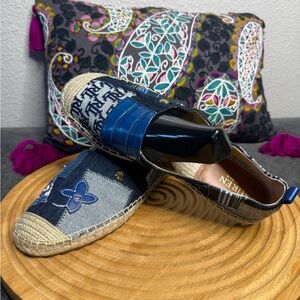 Lauren Ralph Lauren Cameryn Patch Espadrille Flats Size 10